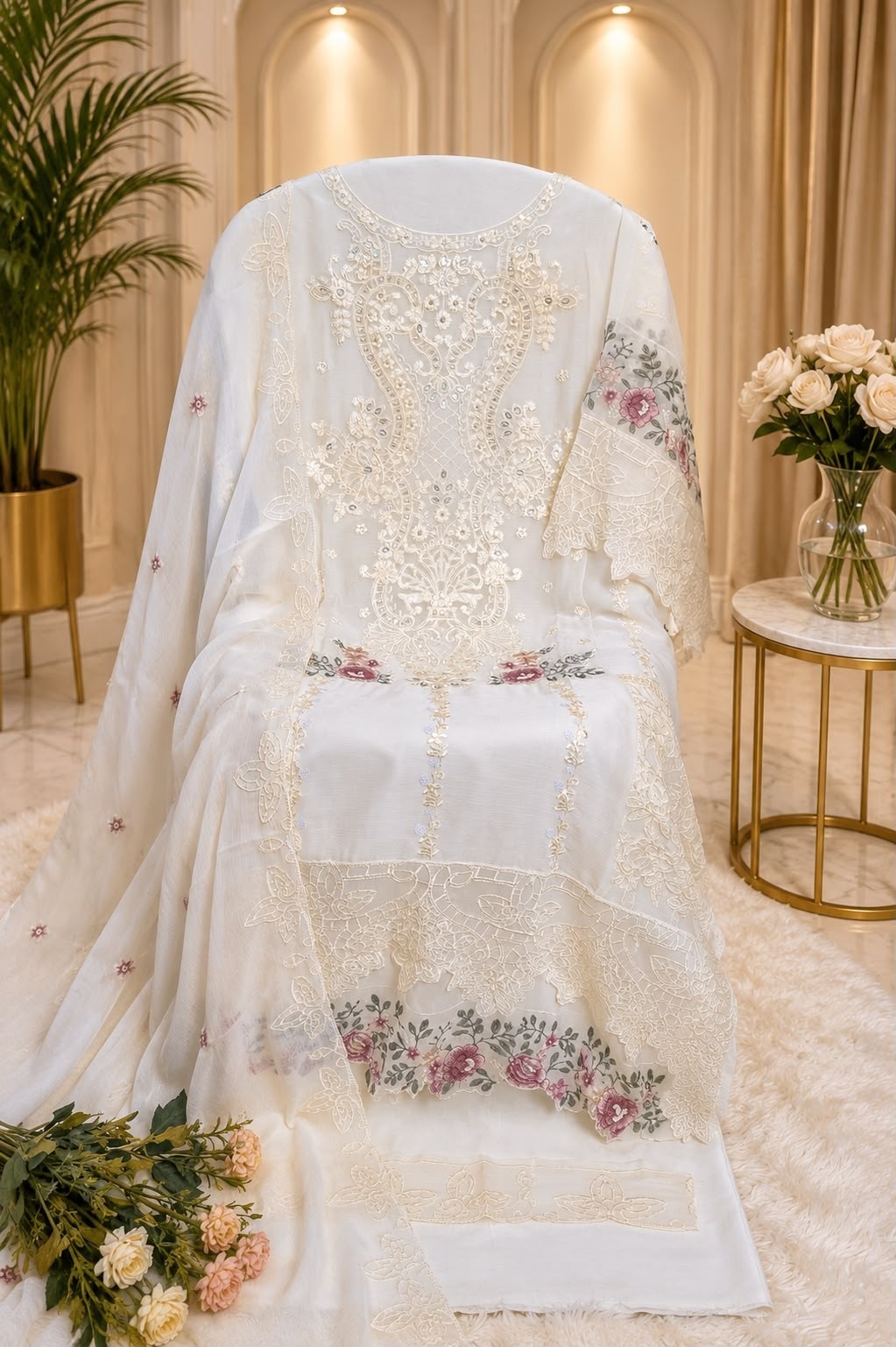 Anaya 139 Heavy Chiffon Embroidered Semi-Stitched Suit With Dupatta Pakistani Suit Single And Full Set Wholesale Price 