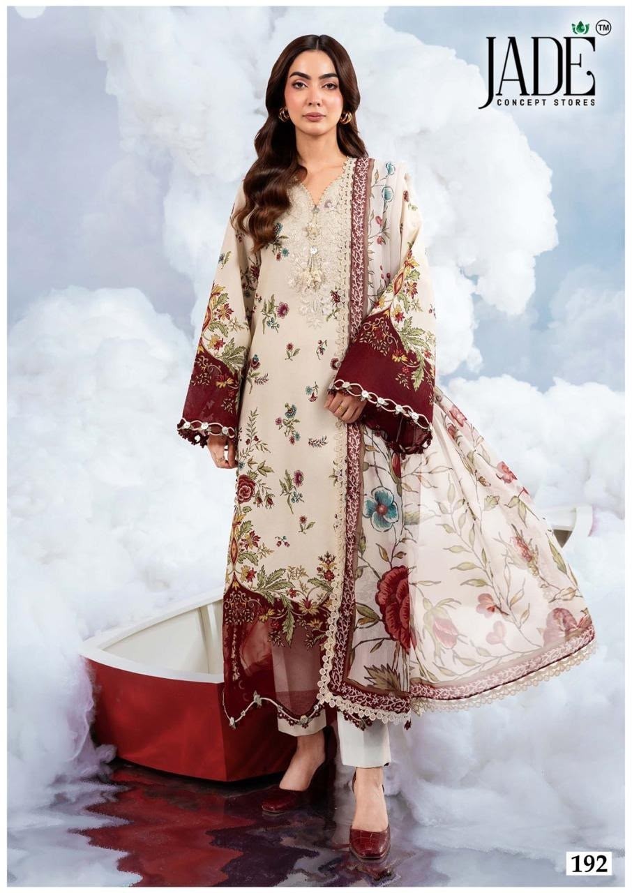 Jade Concept Chevron Exclusive Heavy Cotton Dress Material Vol. 20  Pakistani Karachi Suit (Full Set) wholesale price 