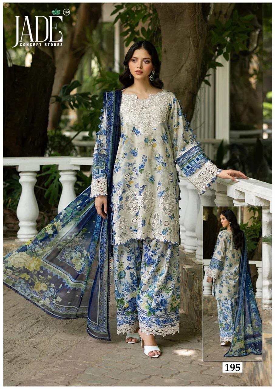 Jade Concept Chevron Exclusive Heavy Cotton Dress Material Vol. 20  Pakistani Karachi Suit (Full Set) wholesale price 