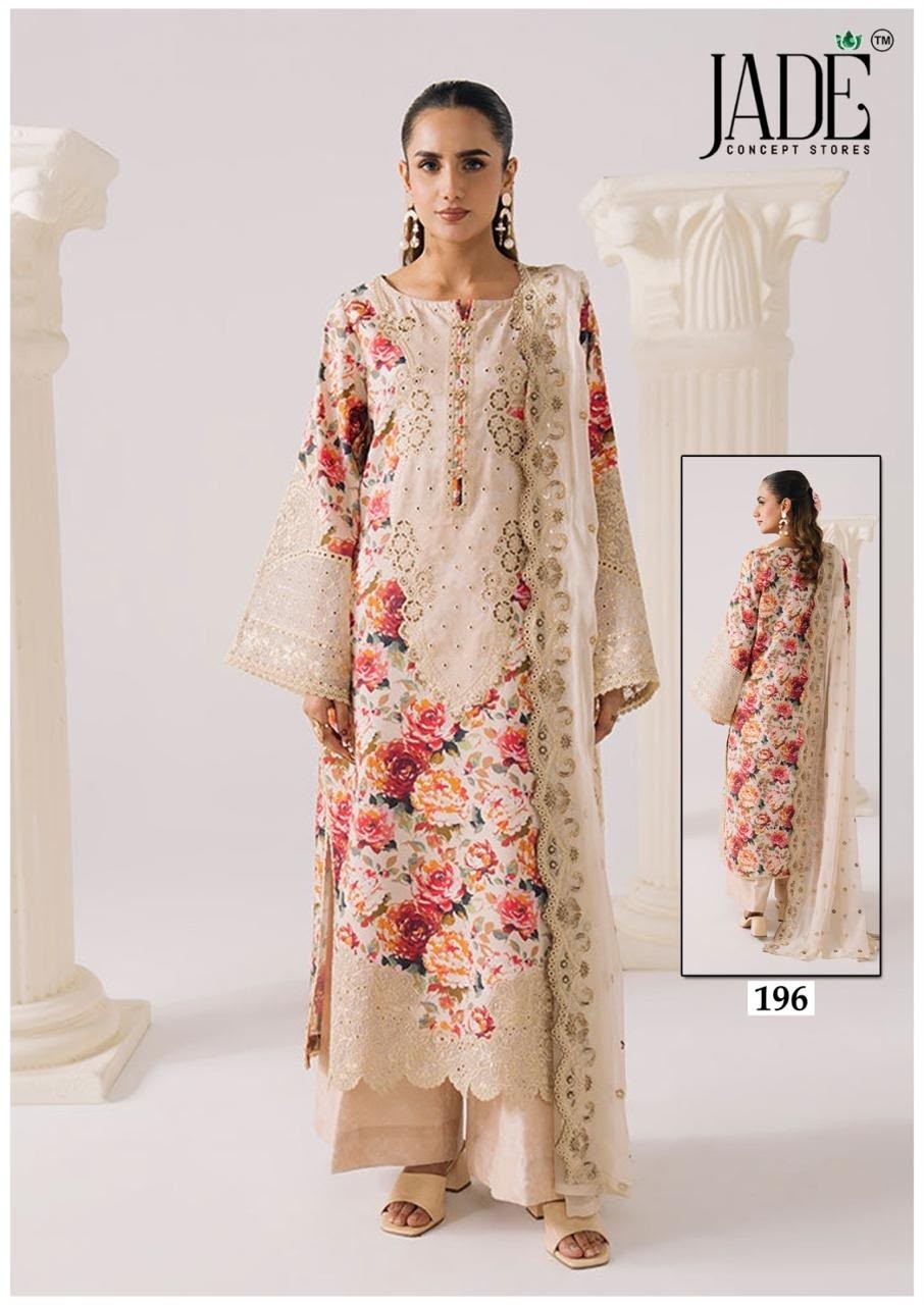 Jade Concept Chevron Exclusive Heavy Cotton Dress Material Vol. 20  Pakistani Karachi Suit (Full Set) wholesale price 