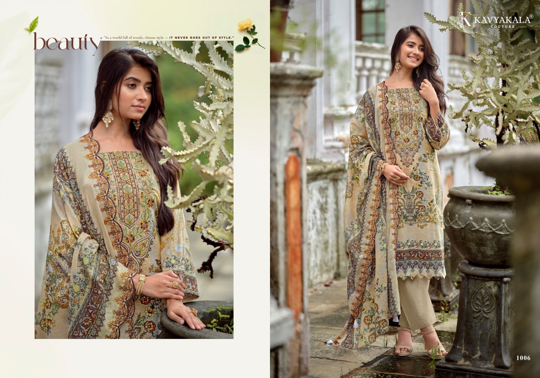 Kavya Kala Anarkali Vol- 26 – Cotton Embroidered 3 Piece Pakistani Suit (Full Set) Wholesale Price 
