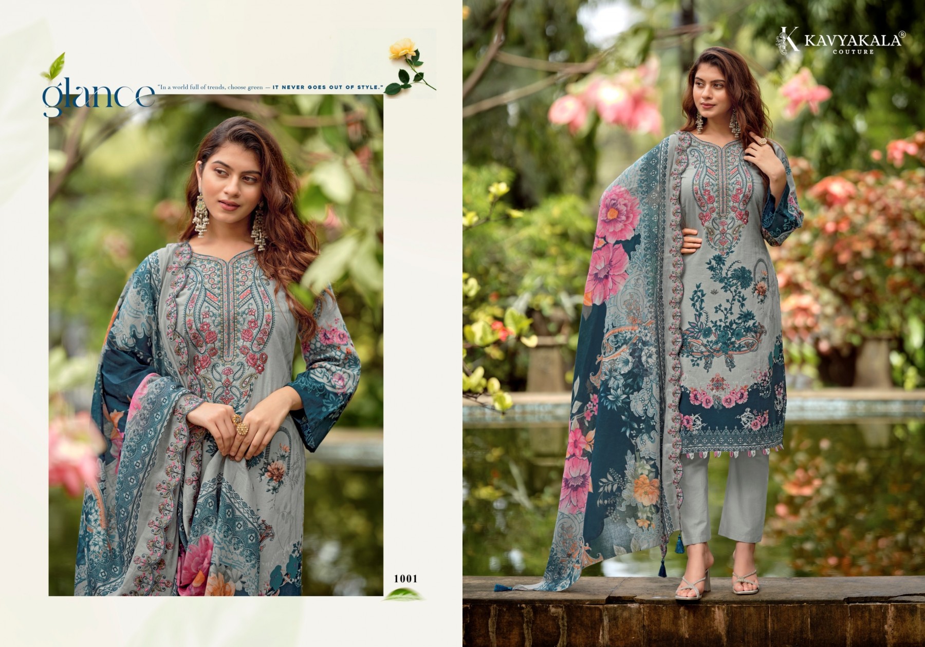 Kavya Kala Anarkali Vol- 26 – Cotton Embroidered 3 Piece Pakistani Suit (Full Set) Wholesale Price 