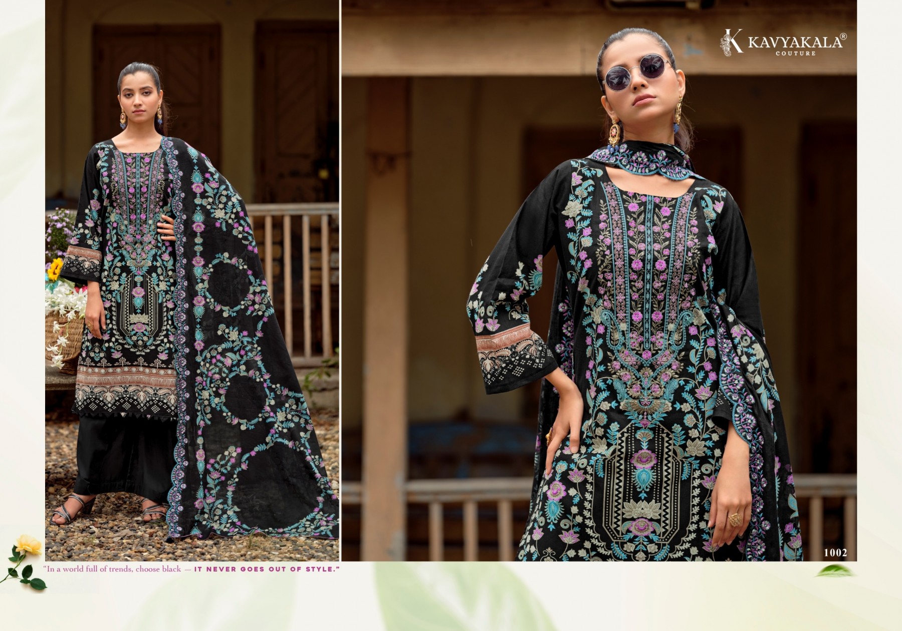 Kavya Kala Anarkali Vol- 26 – Cotton Embroidered 3 Piece Pakistani Suit (Full Set) Wholesale Price 