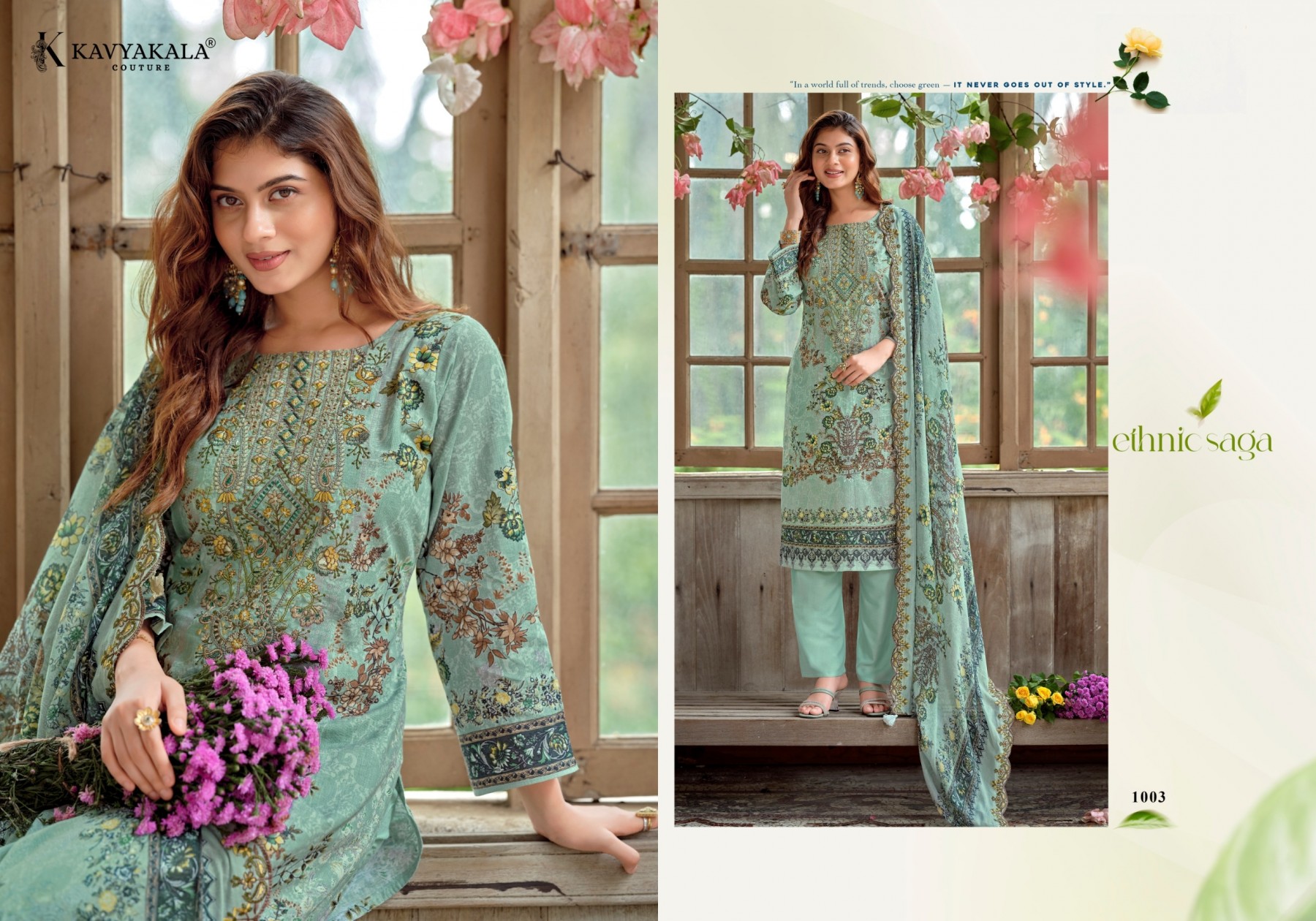 Kavya Kala Anarkali Vol- 26 – Cotton Embroidered 3 Piece Pakistani Suit (Full Set) Wholesale Price 
