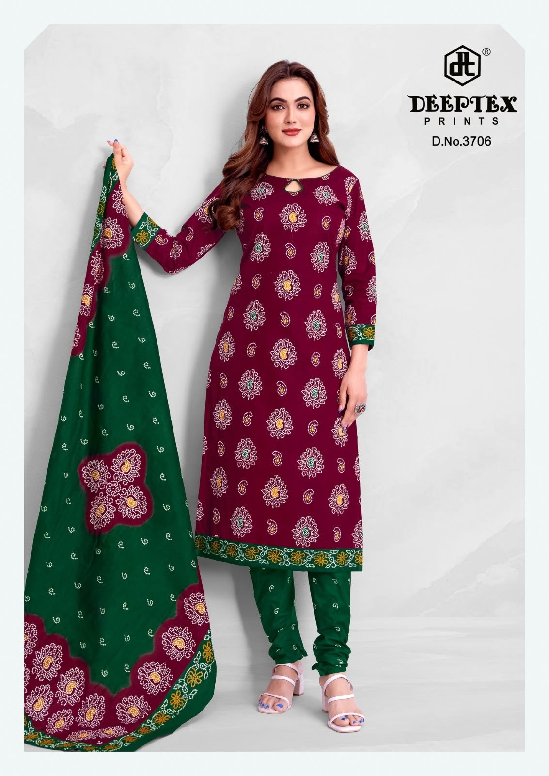 Deeptex Classic Chunaris Vol 37 Cotton Dress Material Collection (Full Set) Wholesale Price 