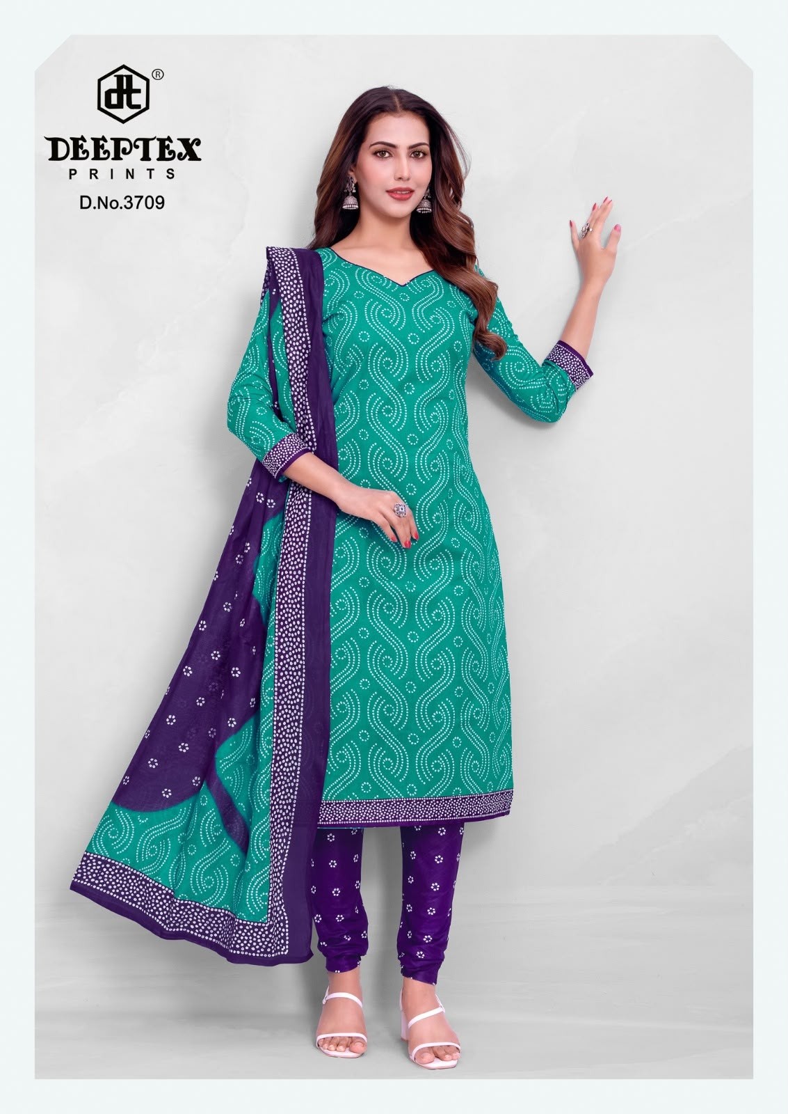 Deeptex Classic Chunaris Vol 37 Cotton Dress Material Collection (Full Set) Wholesale Price 