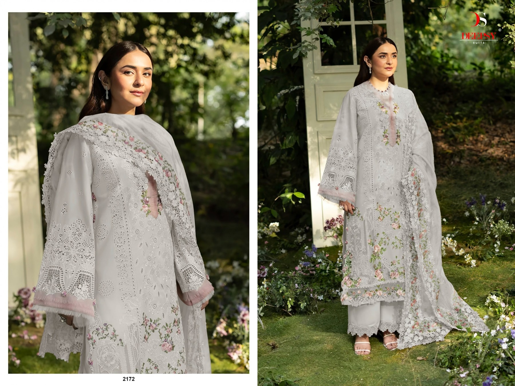 ELAF Premium-9 Luxury Lawn Embroidered 6-Piece Suit by DEEPSY SUITS Pakistani Dress (Full Set) Wholesale Price 