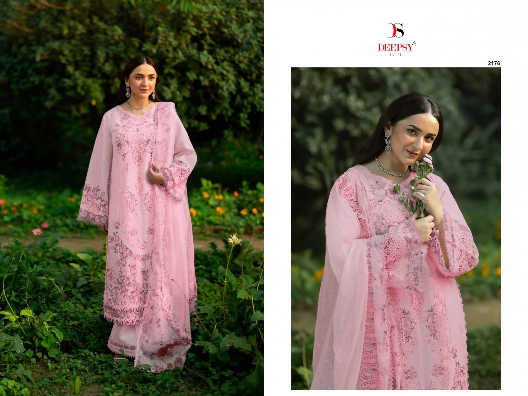 ELAF Premium-9 Luxury Lawn Embroidered 6-Piece Suit by DEEPSY SUITS Pakistani Dress (Full Set) Wholesale Price 