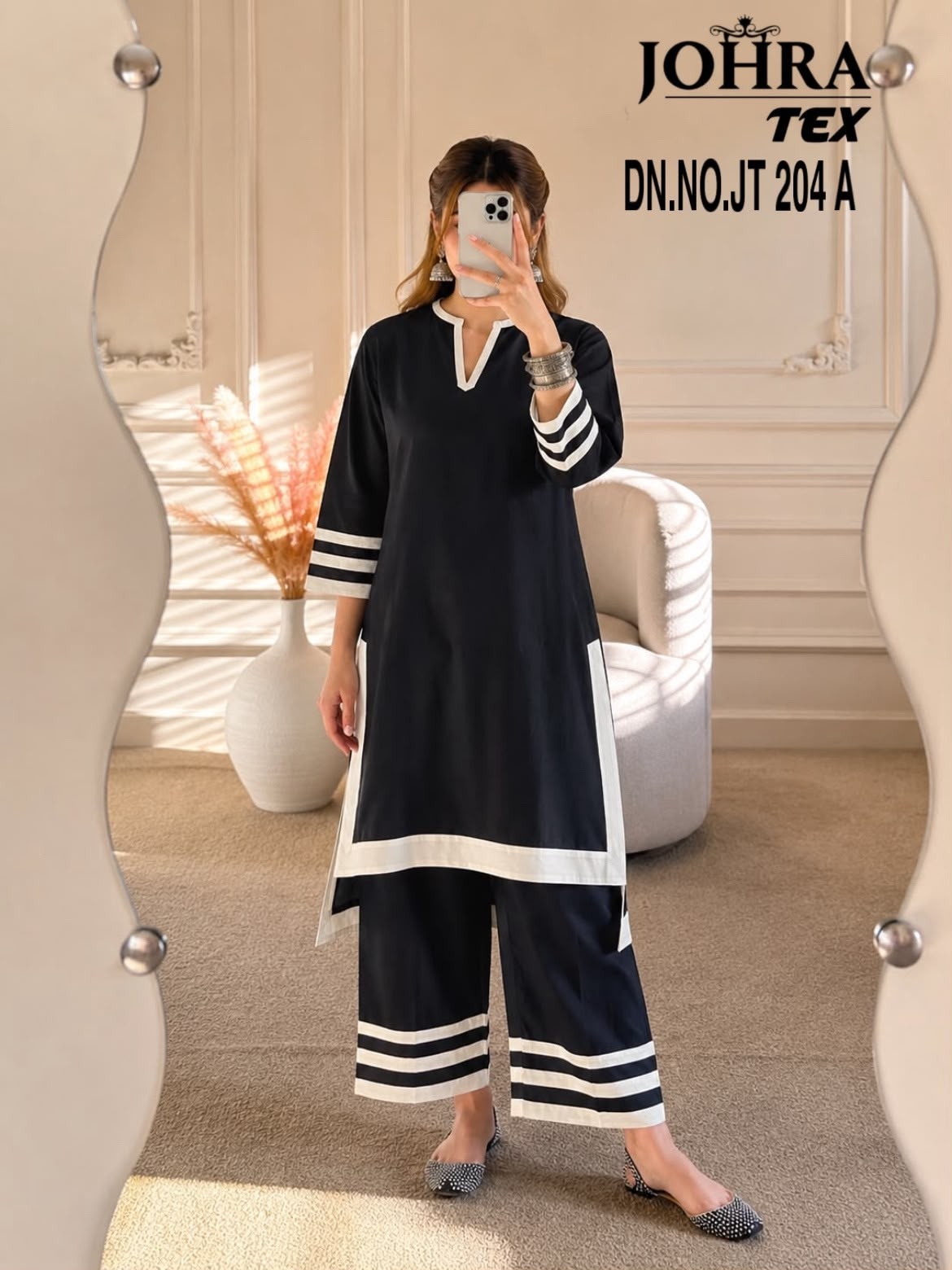 Johra Tex CO-ORD SET JT-204 – Premium Viscous Reyon Co-Ord Set Single Wholesale Price 