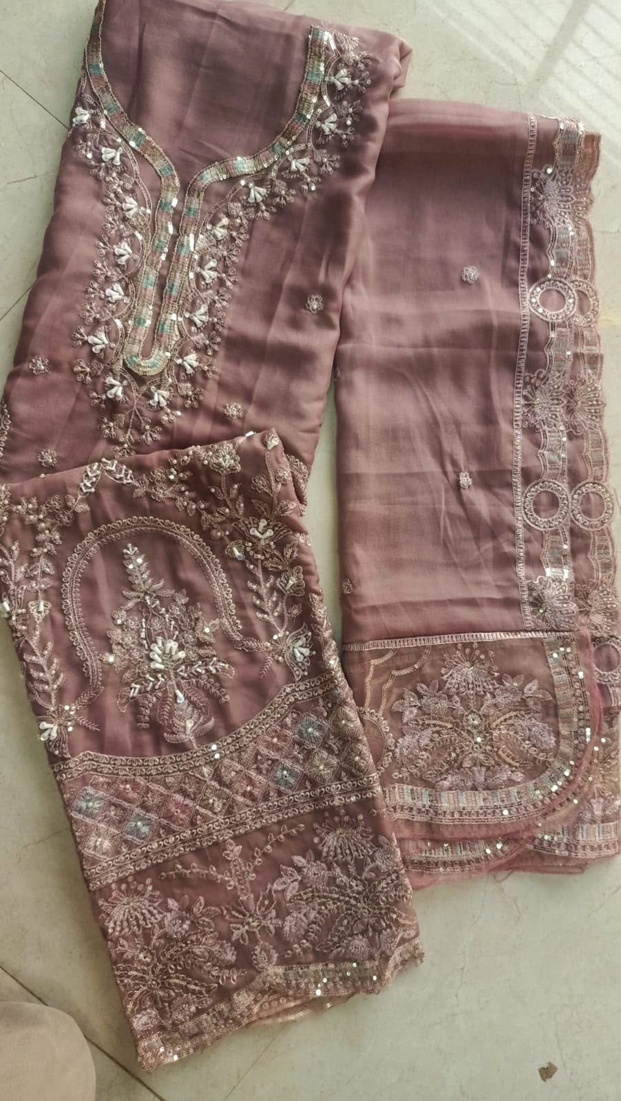 S-5519 Colour Embroidered Georgette Suit | Shree Fabs Surat Pakistani Suit (Full Set) Wholesale Price 