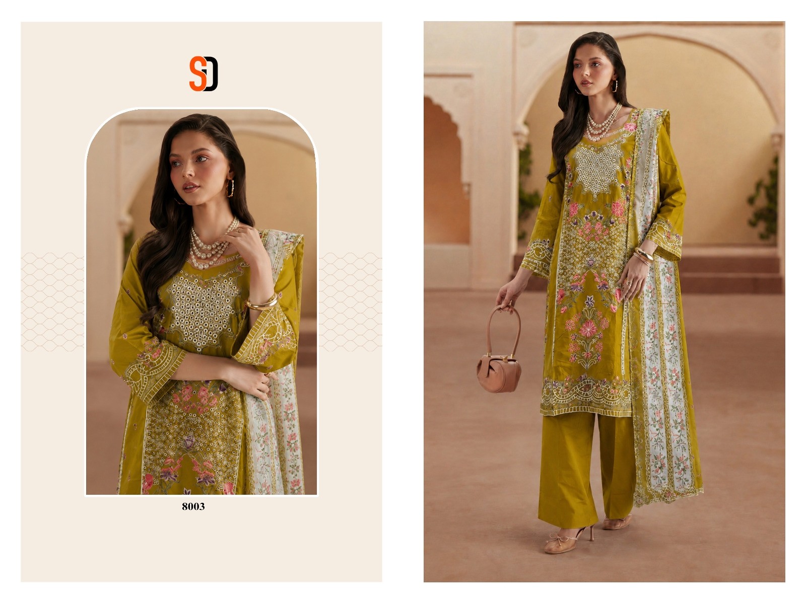Shraddha Designer ELAF Premium Vol 01 Cotton Embroidered Pakistani Suit (Full Set) Wholesale Price 