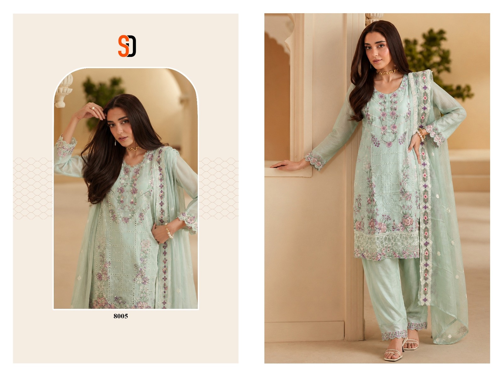 Shraddha Designer ELAF Premium Vol 01 Cotton Embroidered Pakistani Suit (Full Set) Wholesale Price 