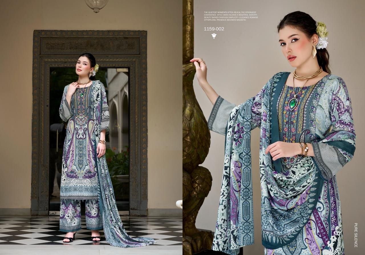 Romani Mahira Vol 10 – Premium Soft Cotton Heavy Self Embroidered Festive Pakistani Suit (Full Set) Wholesale Price 