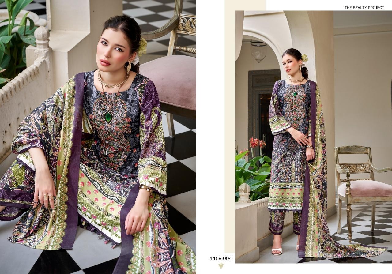 Romani Mahira Vol 10 – Premium Soft Cotton Heavy Self Embroidered Festive Pakistani Suit (Full Set) Wholesale Price 