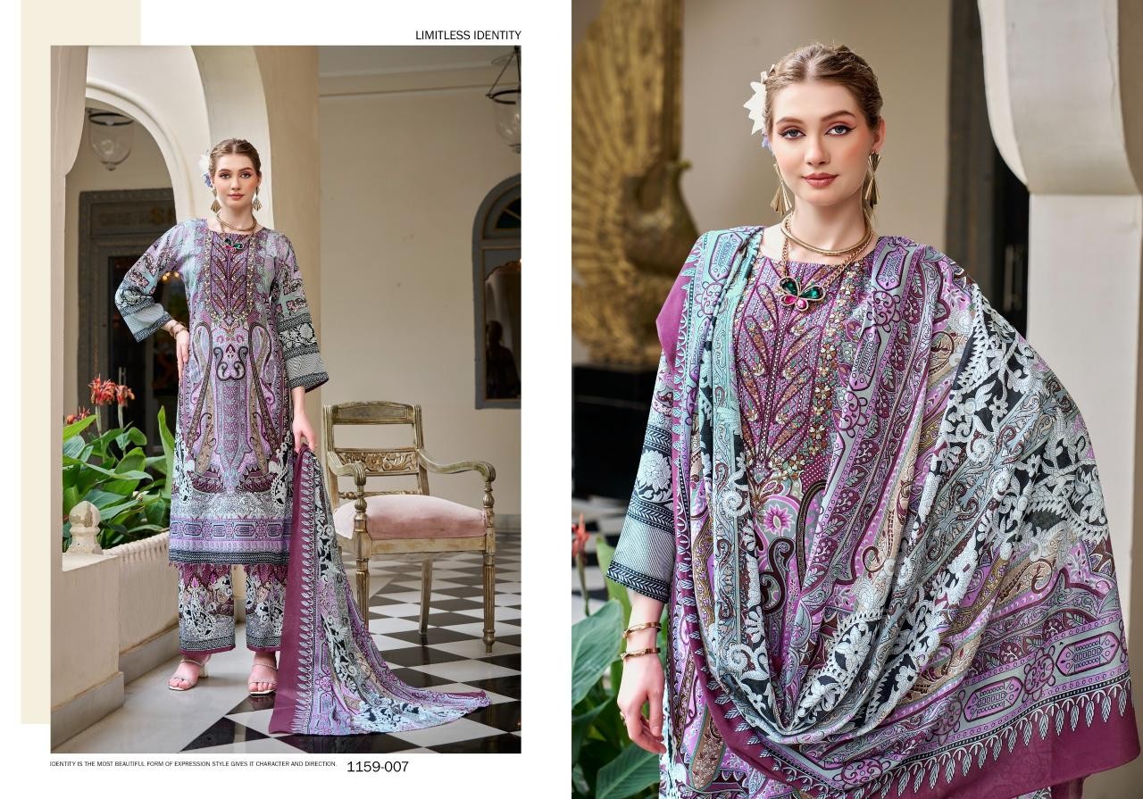 Romani Mahira Vol 10 – Premium Soft Cotton Heavy Self Embroidered Festive Pakistani Suit (Full Set) Wholesale Price 