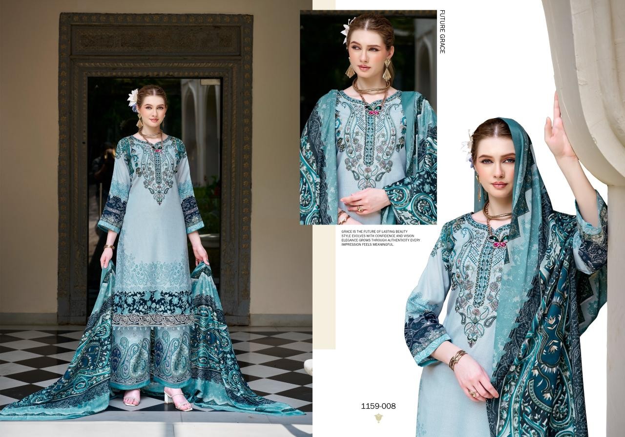 Romani Mahira Vol 10 – Premium Soft Cotton Heavy Self Embroidered Festive Pakistani Suit (Full Set) Wholesale Price 