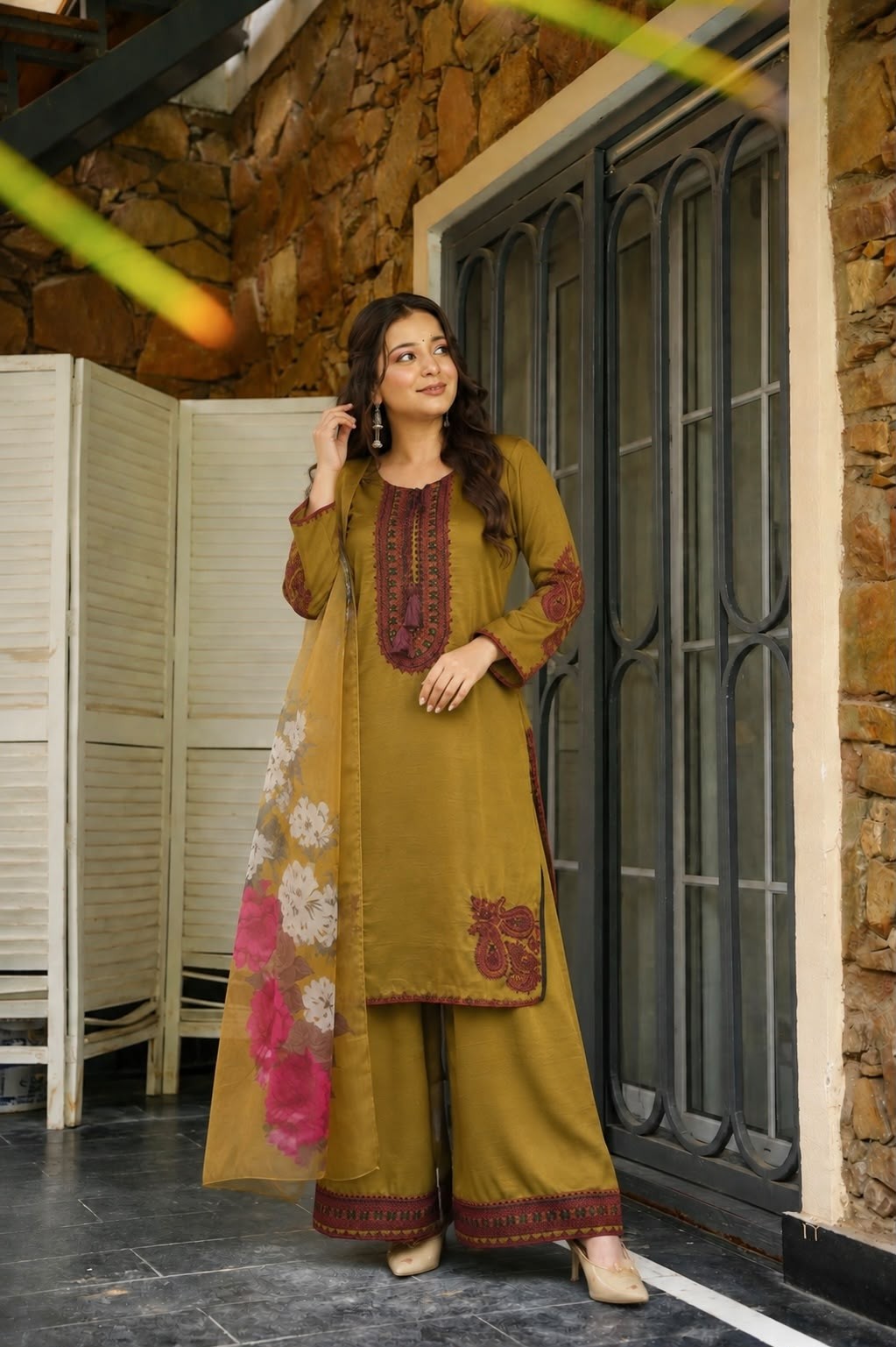 HK-1742 Pakistani Farsi Salwar Kurta Set – Fully Stitched Ready to Wear Pakistani Readymade Suit Single Wholesale Price 