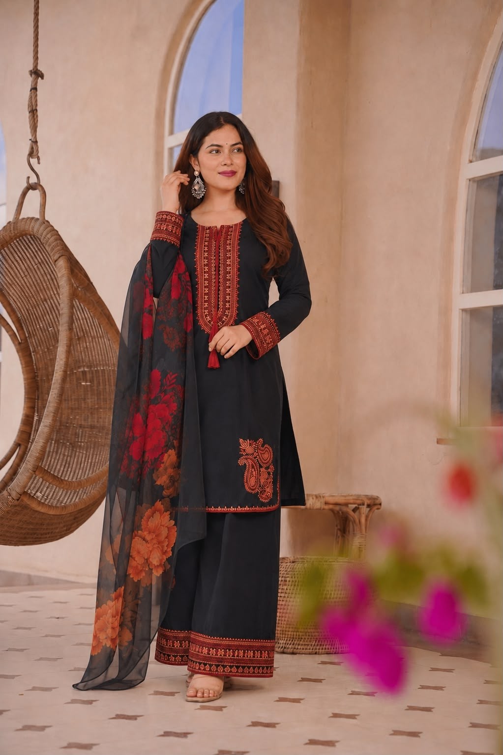HK-1742 Pakistani Farsi Salwar Kurta Set – Fully Stitched Ready to Wear Pakistani Readymade Suit Single Wholesale Price 