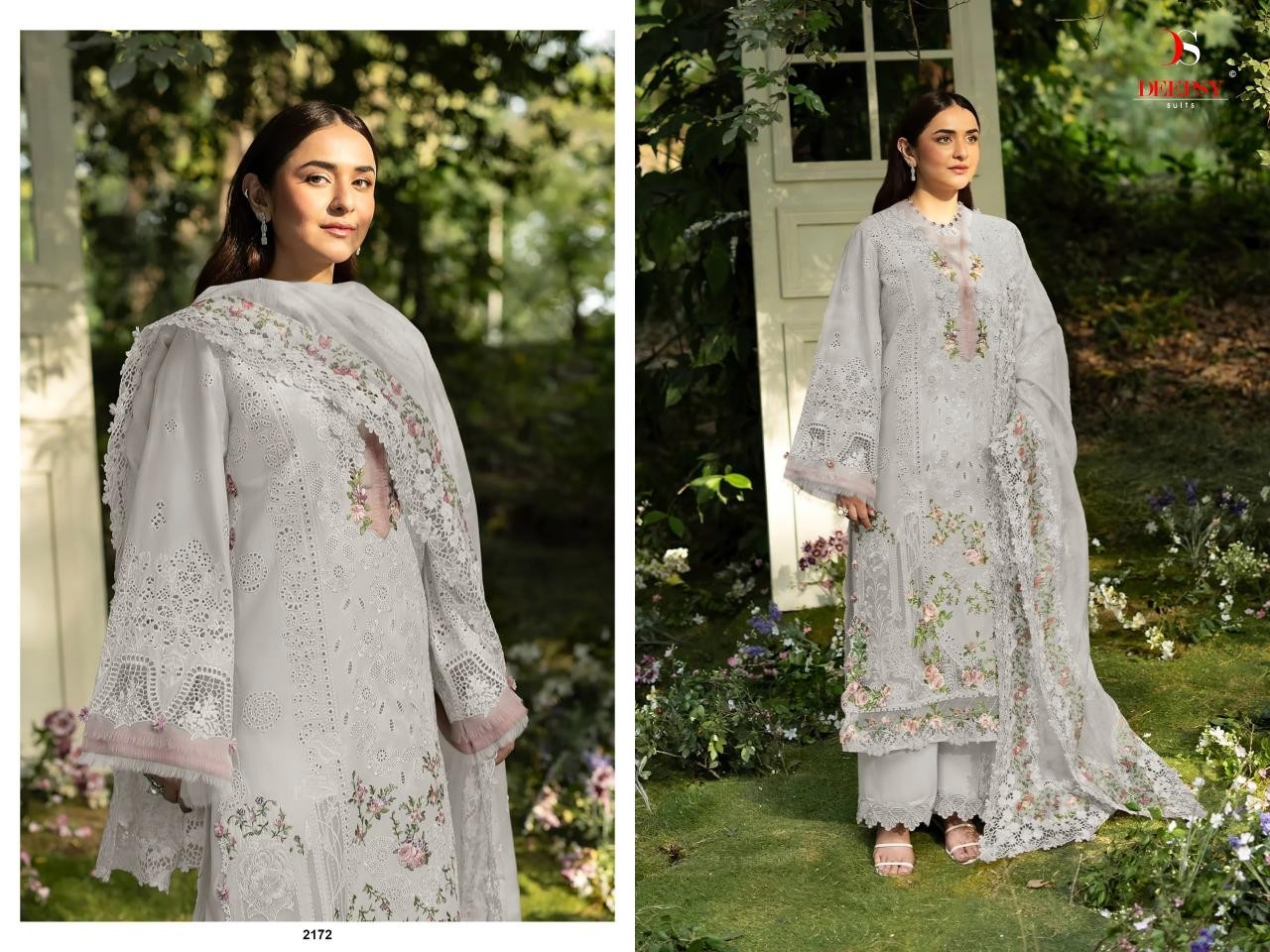 ELAF Premium-9 Luxury Lawn by DEEPSY SUITS – 6-Piece Embroidered Cotton Pakistani Suit Single Wholesale Price 