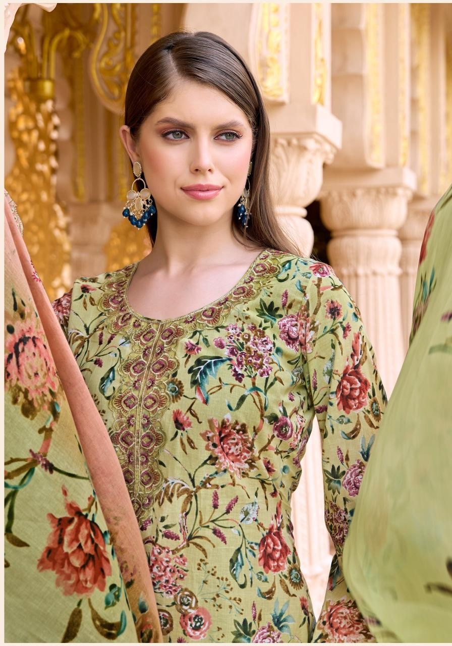 ALOK SUIT SABEEKA IMAM Cambric Cotton Pakistani Suit