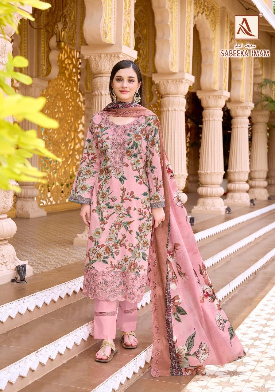 ALOK SUIT SABEEKA IMAM Cambric Cotton Pakistani Suit