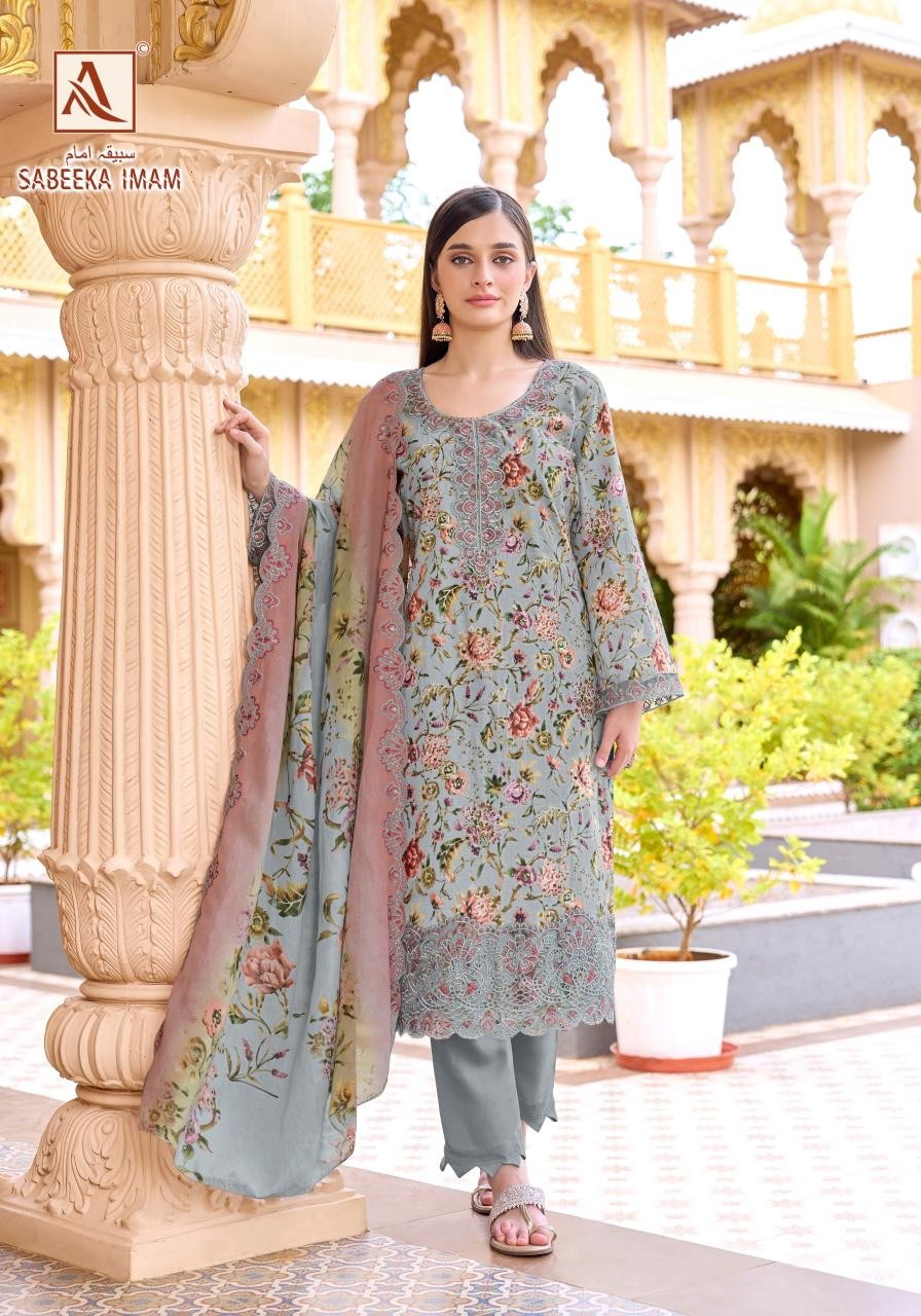 ALOK SUIT SABEEKA IMAM Cambric Cotton Pakistani Suit