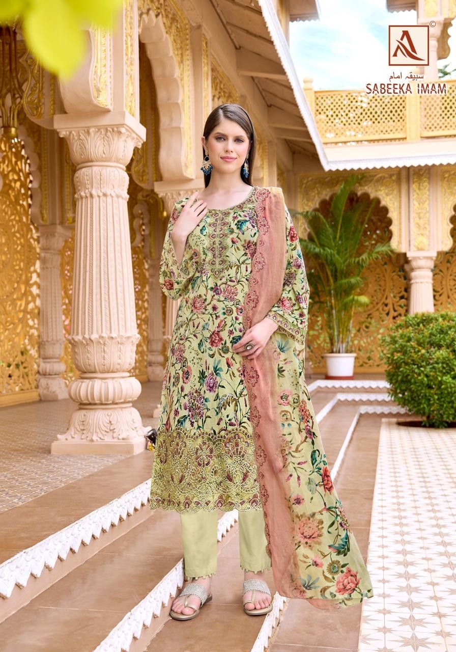 ALOK SUIT SABEEKA IMAM Cambric Cotton Pakistani Suit