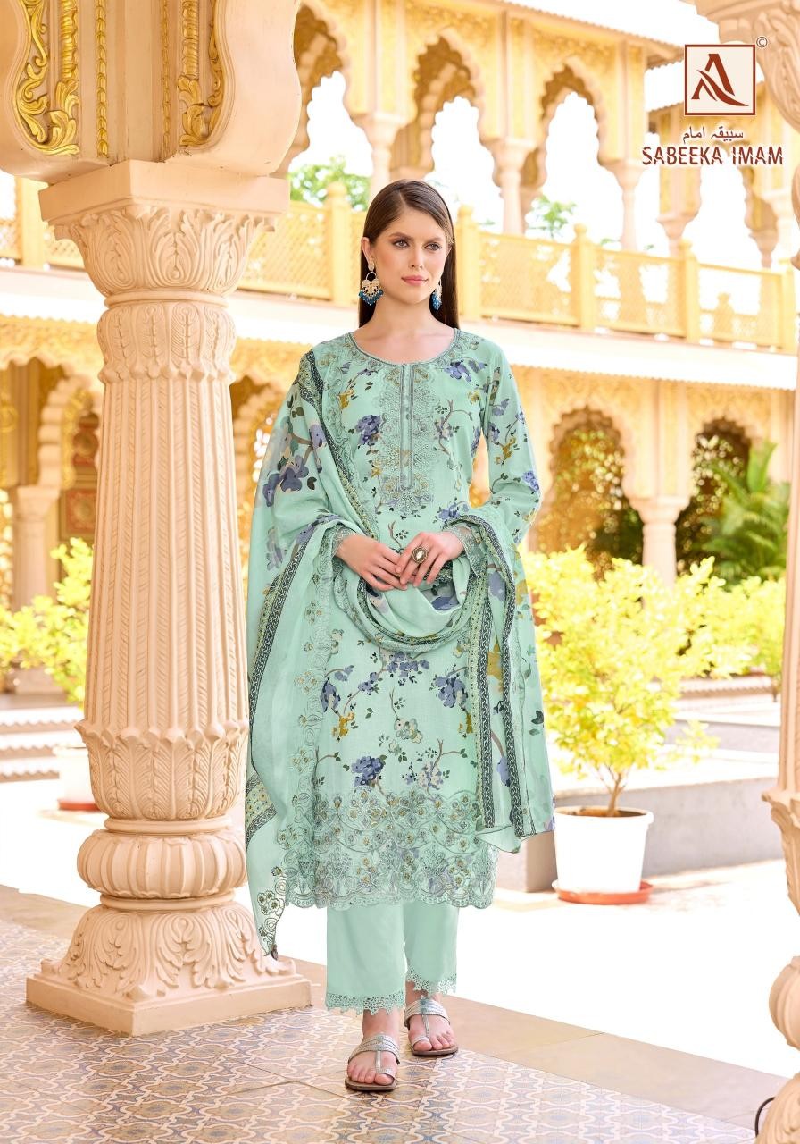 ALOK SUIT SABEEKA IMAM Cambric Cotton Pakistani Suit