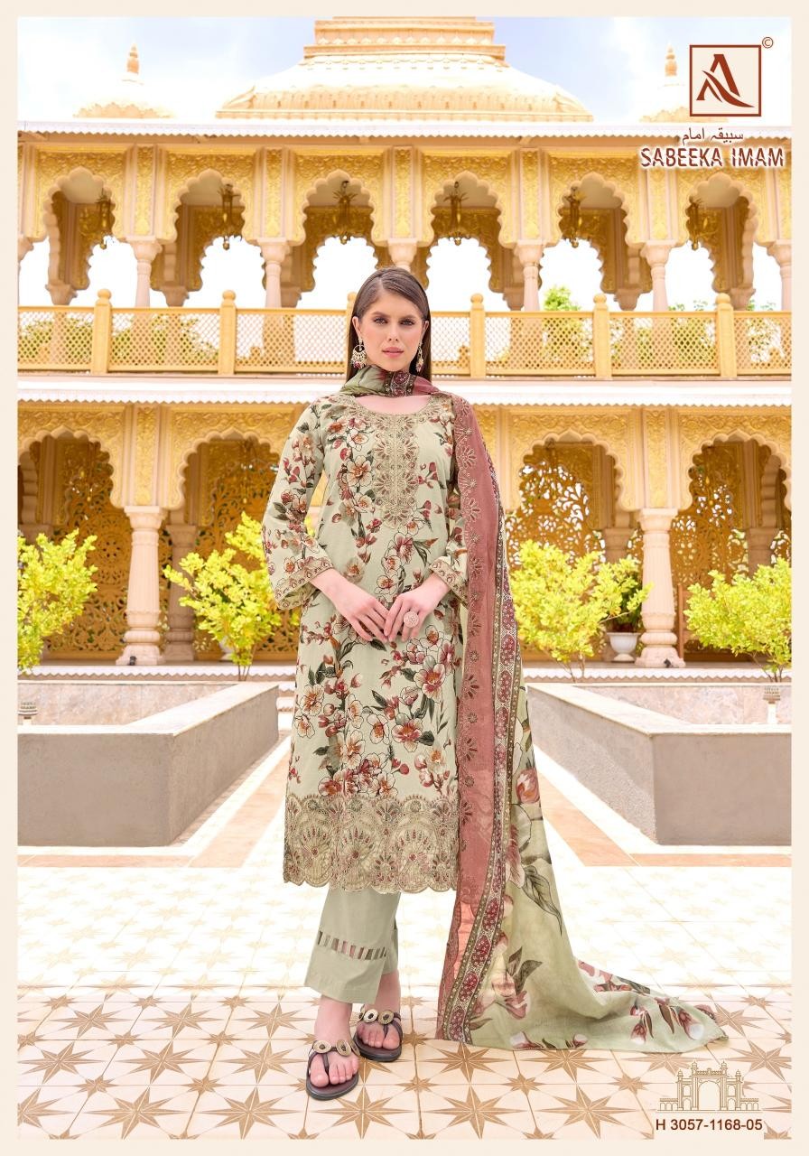ALOK SUIT SABEEKA IMAM Cambric Cotton Pakistani Suit