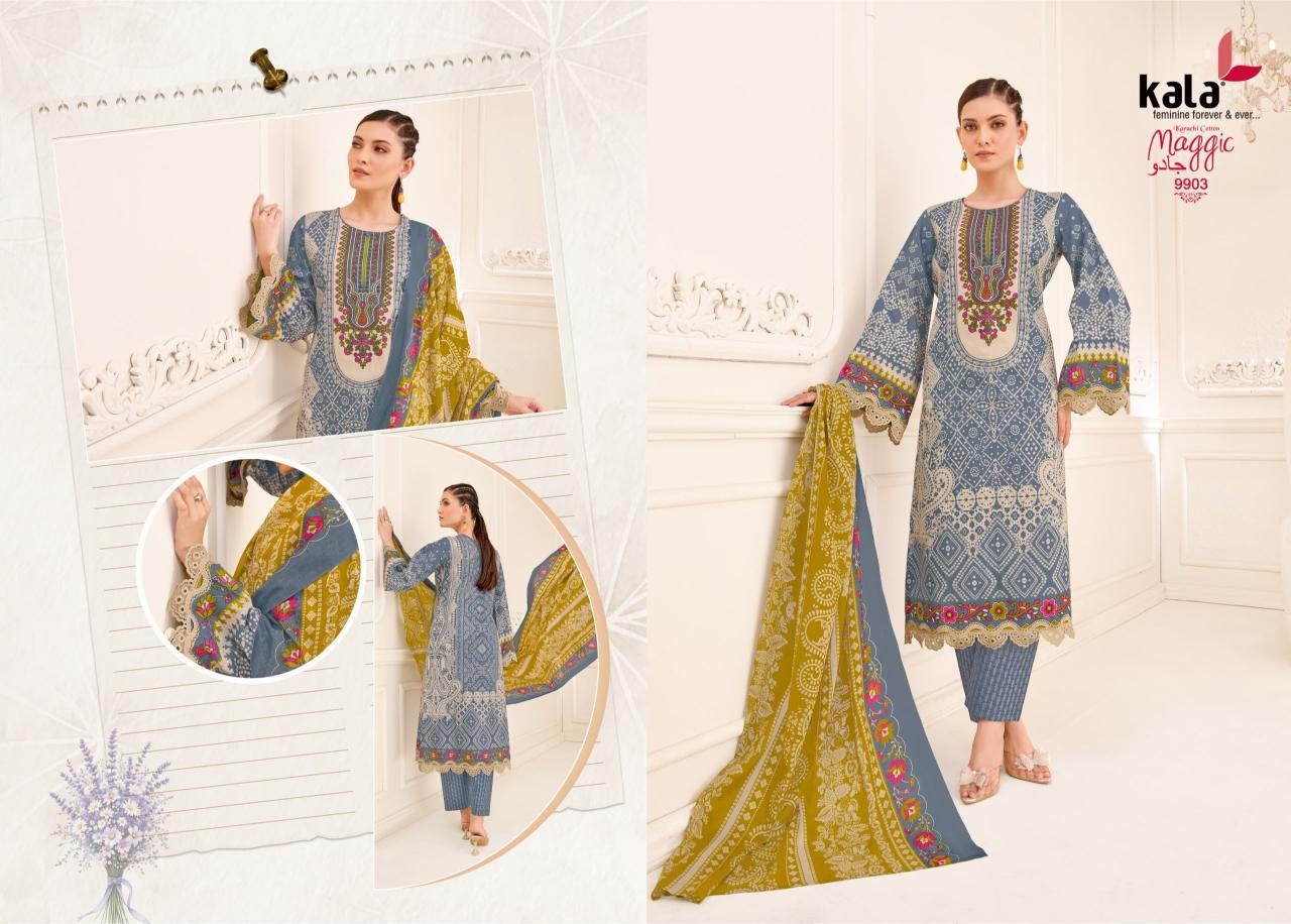 KALA CREATION MAGGIC Vol 25 – Premium Pure Cotton 12 Pcs Collection Full Set Wholesale Price 
