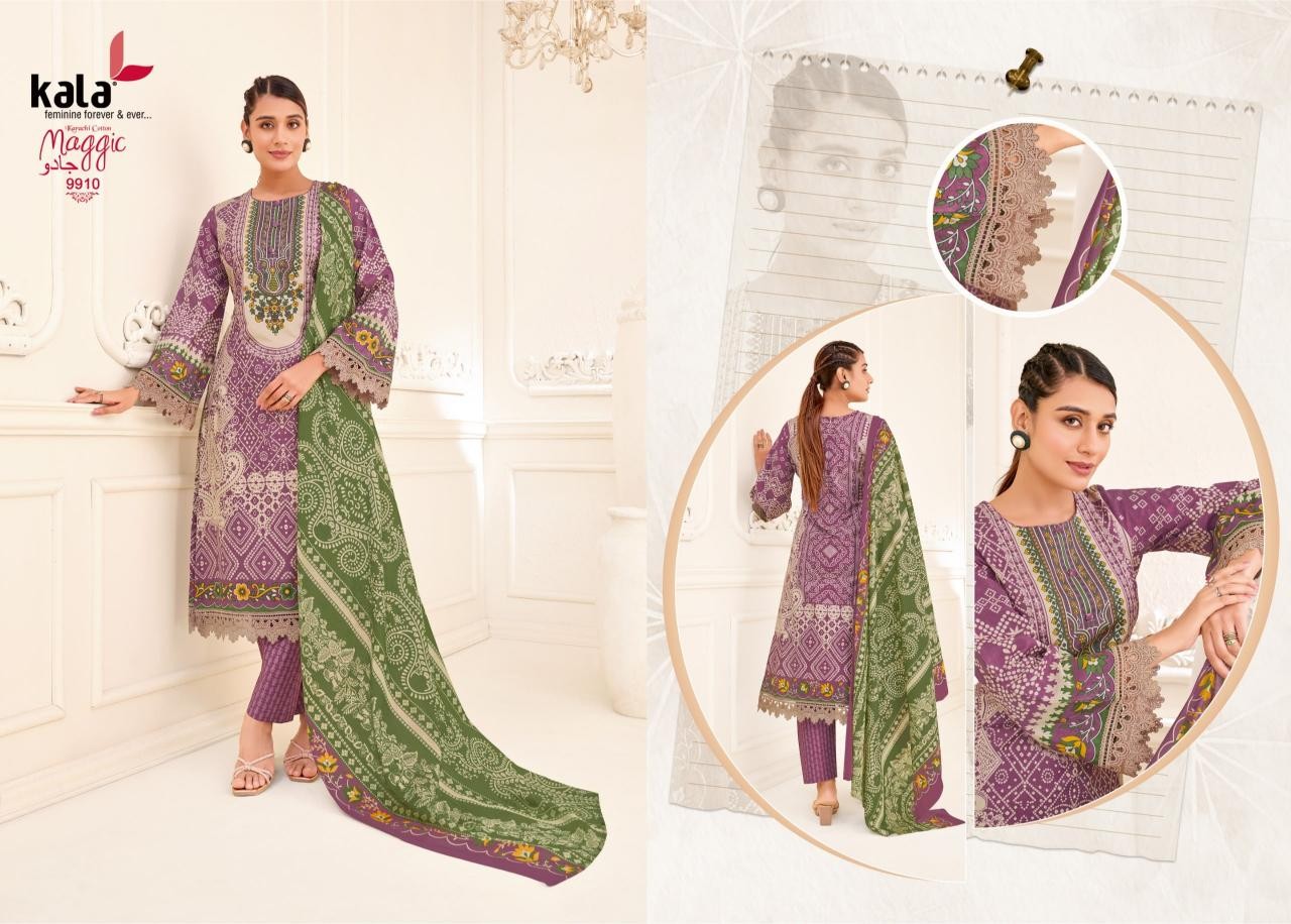 KALA CREATION MAGGIC Vol 25 – Premium Pure Cotton 12 Pcs Collection Full Set Wholesale Price 