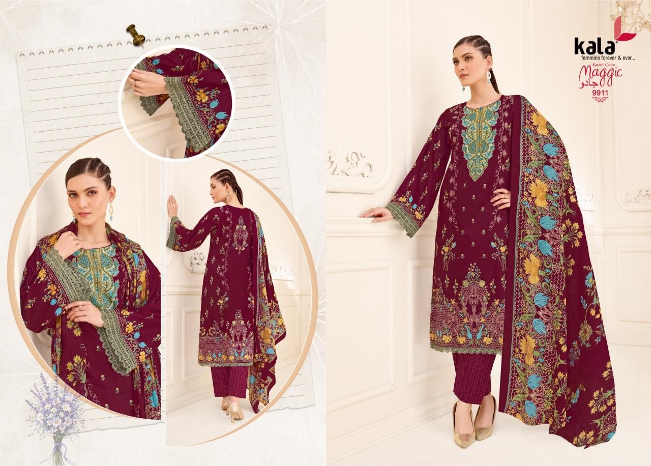 KALA CREATION MAGGIC Vol 25 – Premium Pure Cotton 12 Pcs Collection Full Set Wholesale Price 