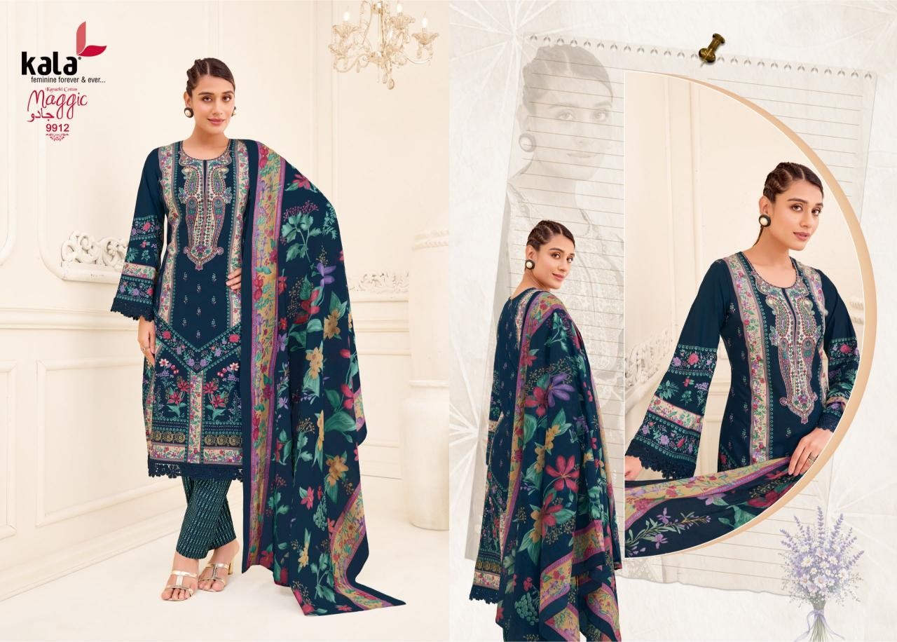 KALA CREATION MAGGIC Vol 25 – Premium Pure Cotton 12 Pcs Collection Full Set Wholesale Price 