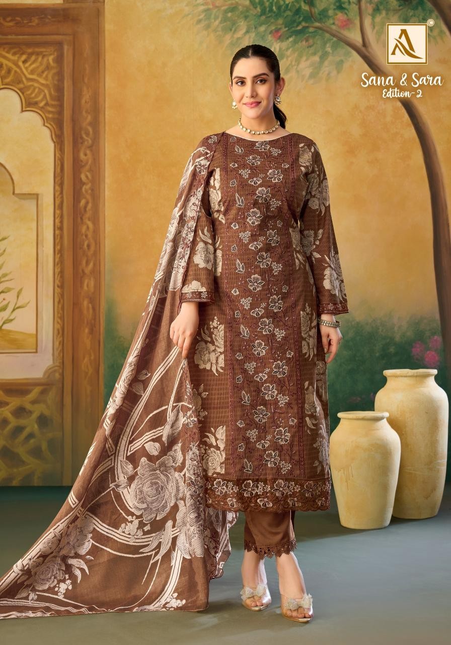 ALOK SUIT – SANA & SARA-2 | Premium Cotton 3 Piece Suit | RD Fashion Surat