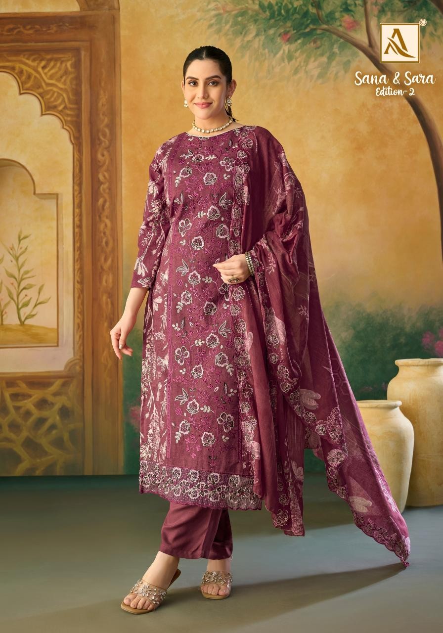 ALOK SUIT – SANA & SARA-2 | Premium Cotton 3 Piece Suit | RD Fashion Surat