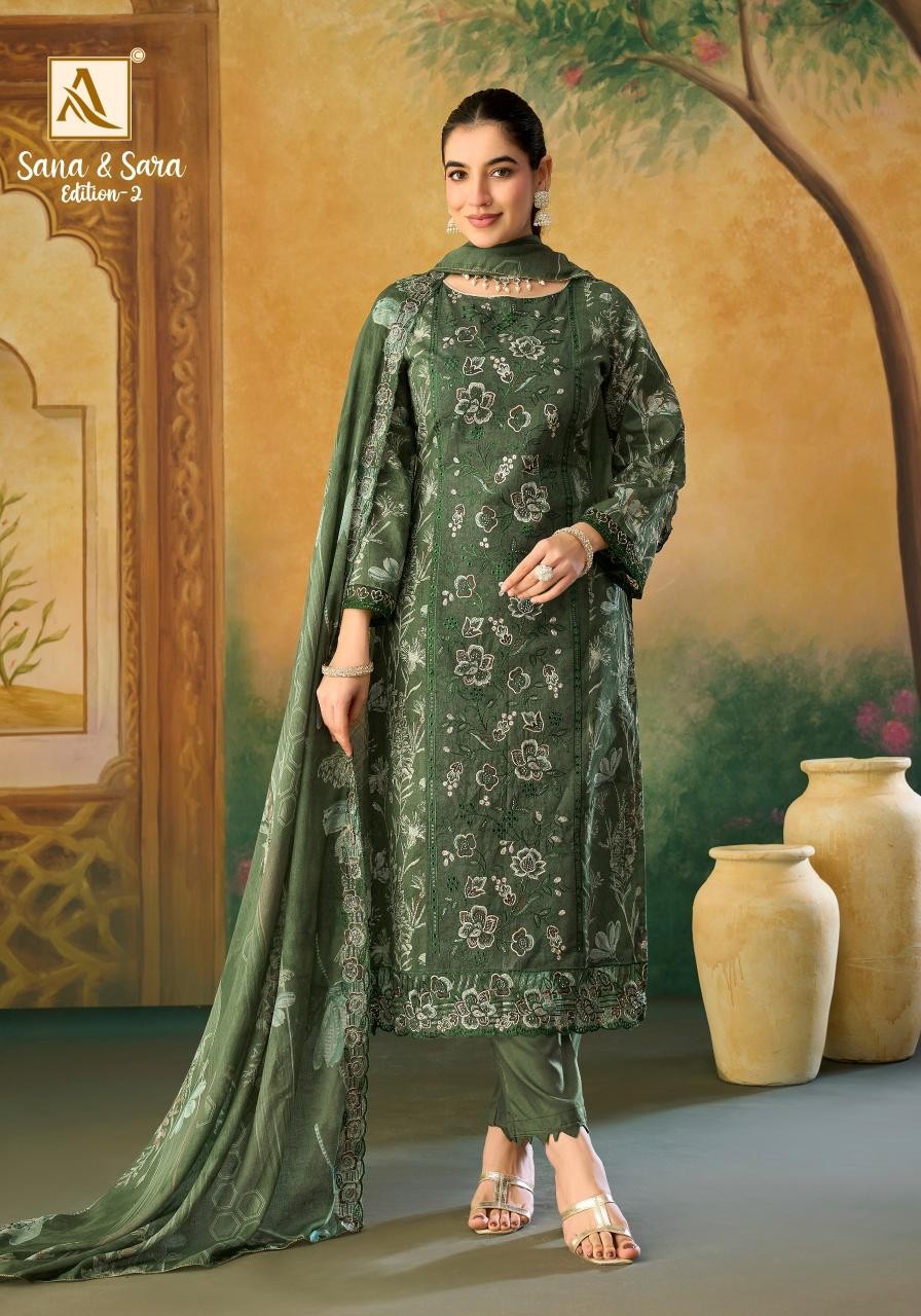 ALOK SUIT – SANA & SARA-2 | Premium Cotton 3 Piece Suit | RD Fashion Surat