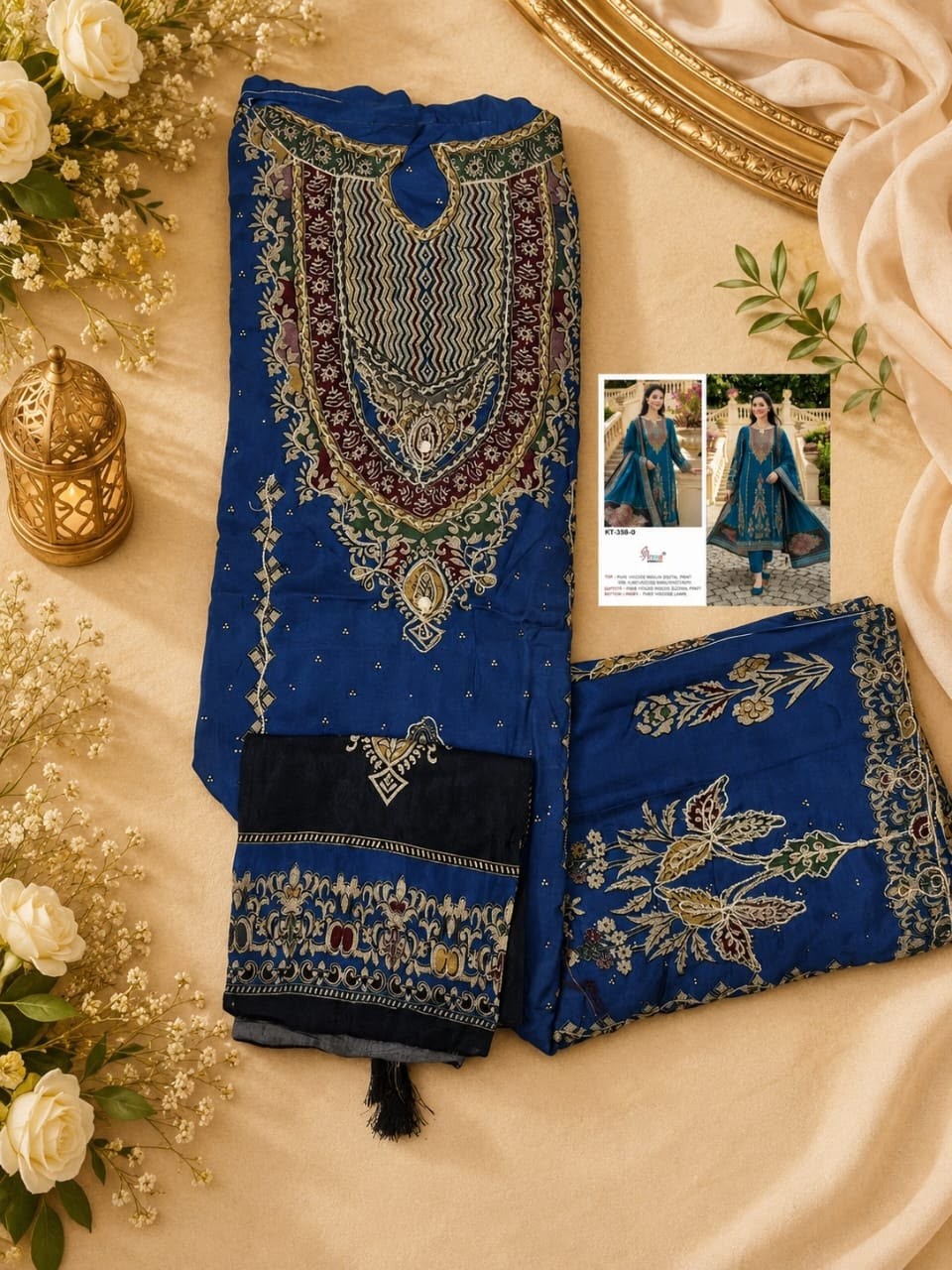 KT-356 | Premium Viscose Maslin Suit | RD Fashion Surat