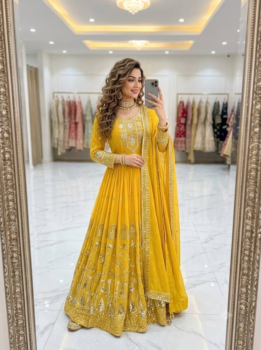 FD-805 | Trending Fox Georgette Gown Set | RD Fashion Surat