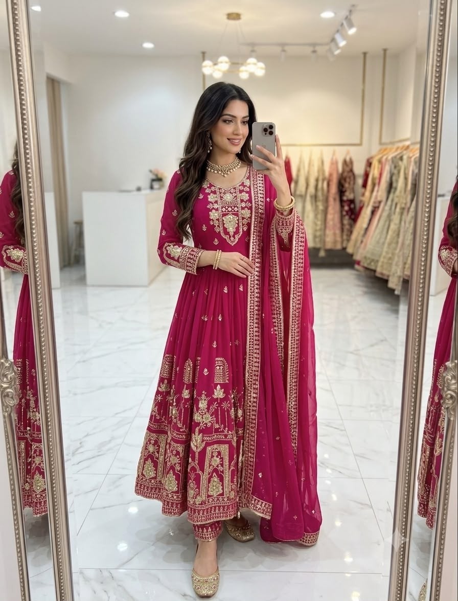 FD-805 | Trending Fox Georgette Gown Set | RD Fashion Surat