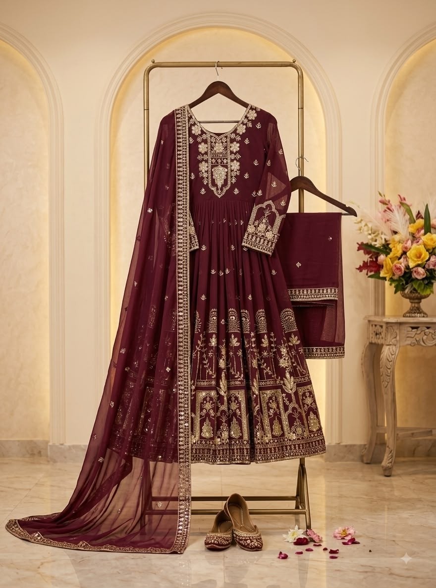 FD-805 | Trending Fox Georgette Gown Set | RD Fashion Surat