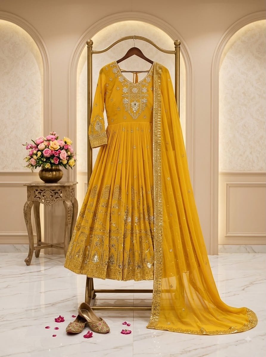 FD-805 | Trending Fox Georgette Gown Set | RD Fashion Surat
