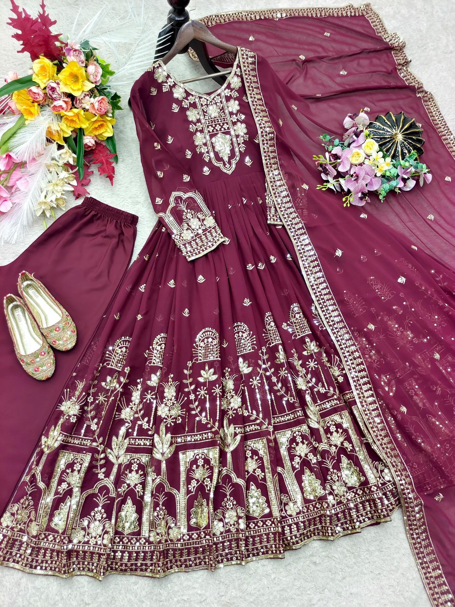 FD-805 | Trending Fox Georgette Gown Set | RD Fashion Surat