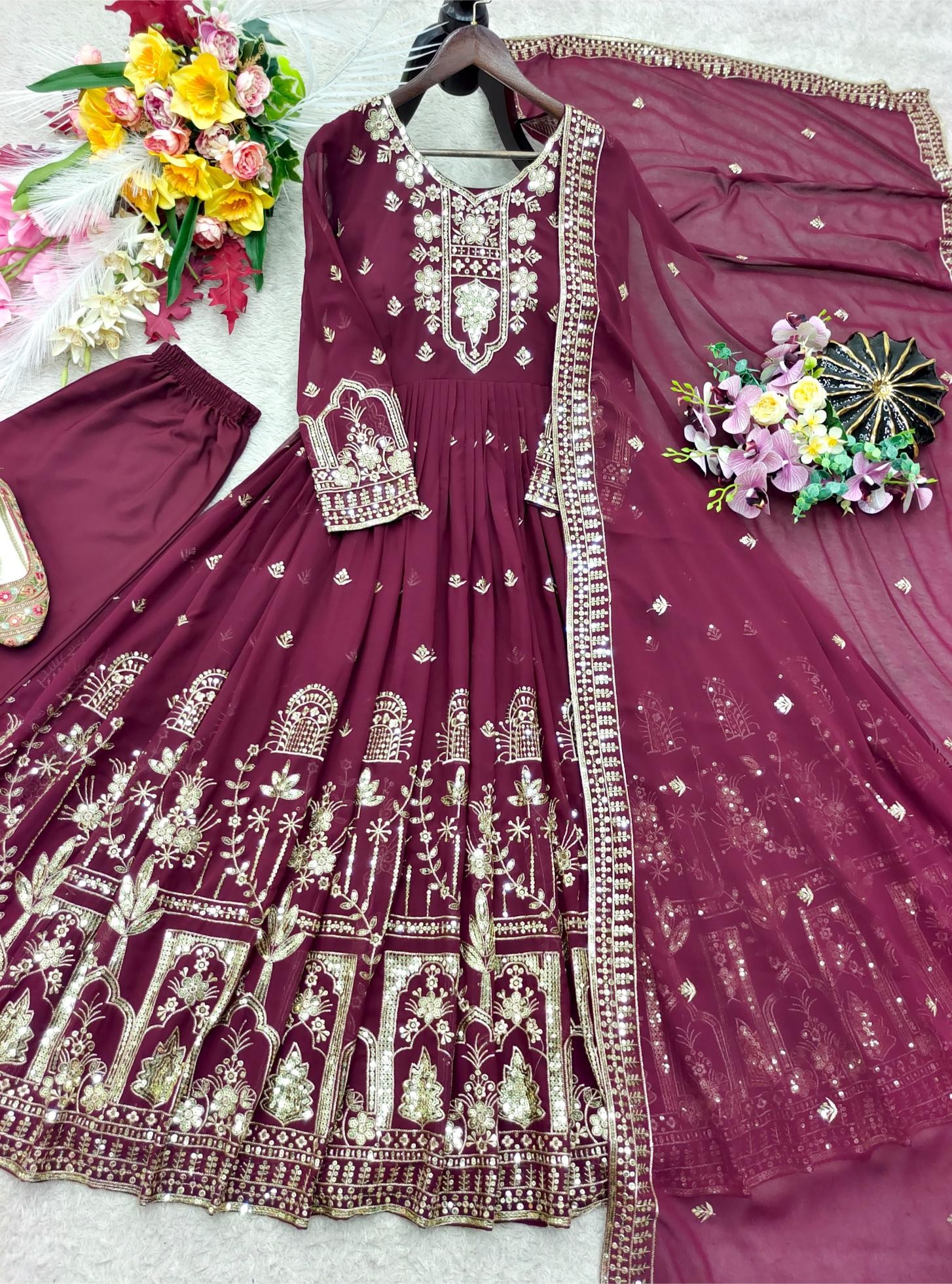FD-805 | Trending Fox Georgette Gown Set | RD Fashion Surat