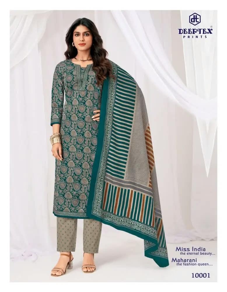 Deeptex, Miss India Vol-100, Cotton Dress Material, 16 Pcs Catalogue, Cotton Suit, Wholesale Collection