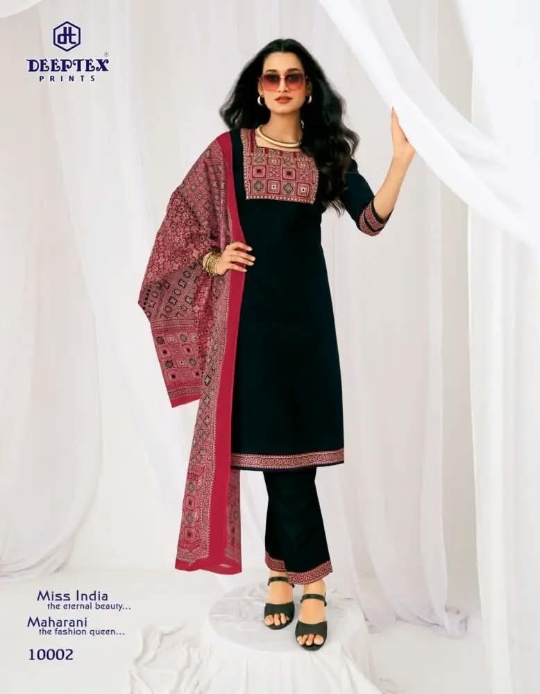 Deeptex, Miss India Vol-100, Cotton Dress Material, 16 Pcs Catalogue, Cotton Suit, Wholesale Collection