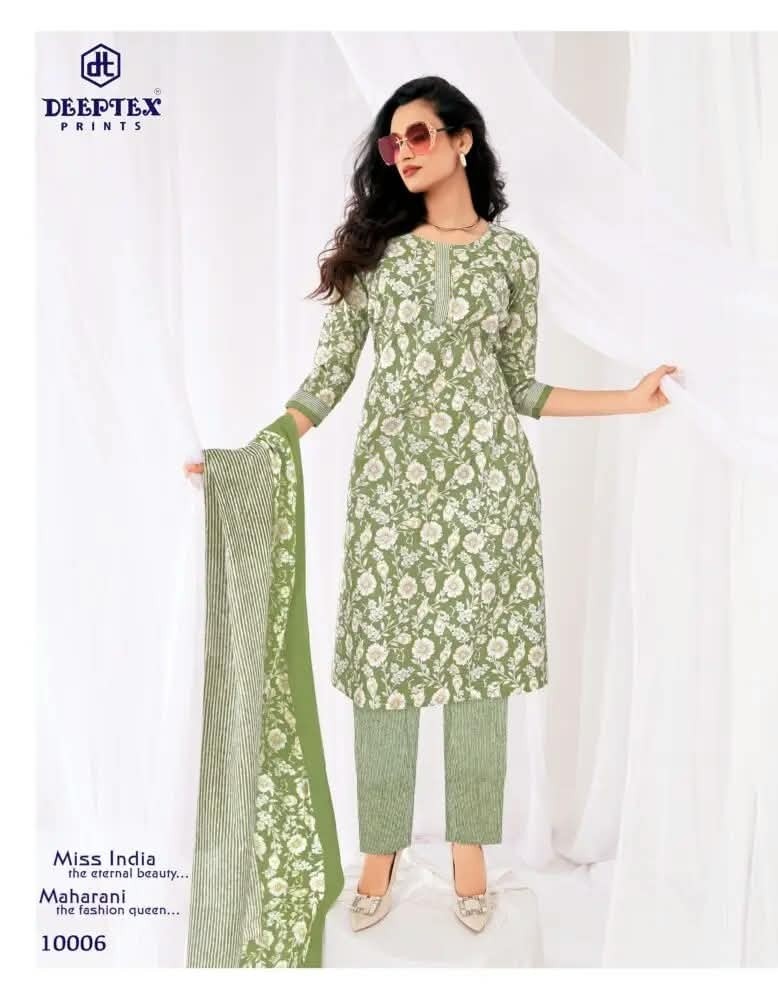 Deeptex, Miss India Vol-100, Cotton Dress Material, 16 Pcs Catalogue, Cotton Suit, Wholesale Collection