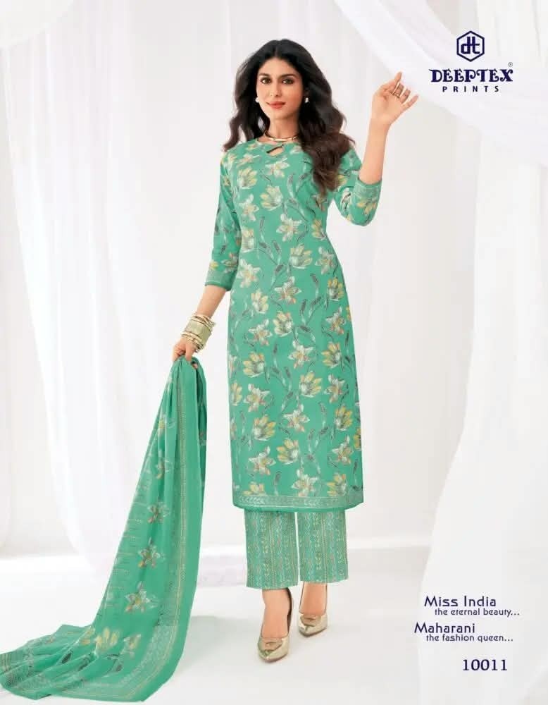 Deeptex, Miss India Vol-100, Cotton Dress Material, 16 Pcs Catalogue, Cotton Suit, Wholesale Collection