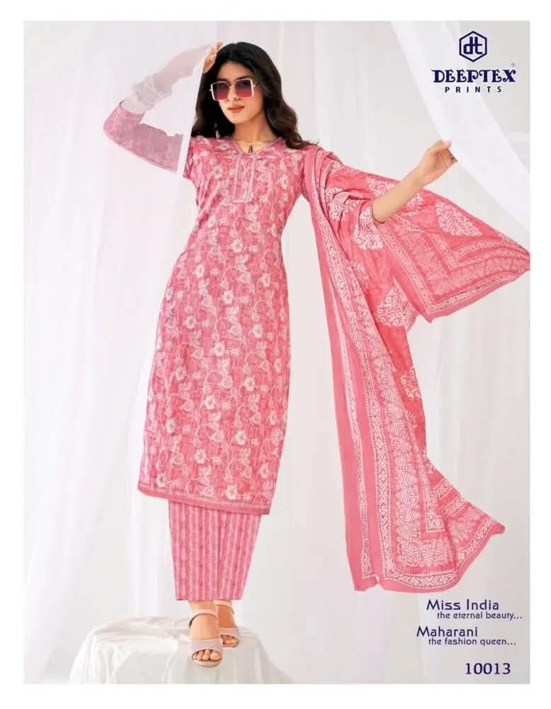 Deeptex, Miss India Vol-100, Cotton Dress Material, 16 Pcs Catalogue, Cotton Suit, Wholesale Collection