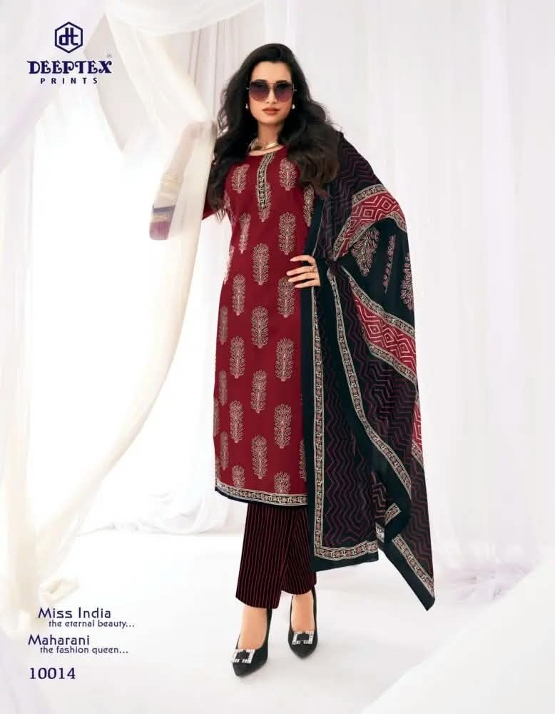 Deeptex, Miss India Vol-100, Cotton Dress Material, 16 Pcs Catalogue, Cotton Suit, Wholesale Collection