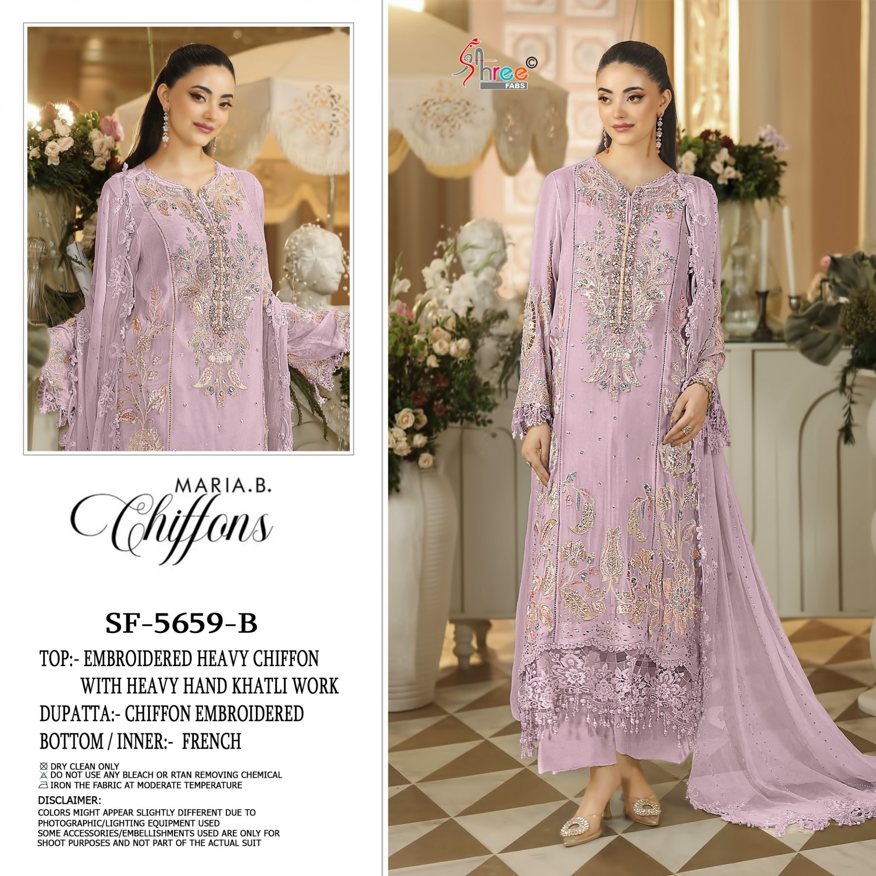 Heavy Chiffon Suit, Embroidery Suit, Hand Khatli Work, Latkan Work, Designer Ladies Suit, Party Wear Suit, Ready to Ship
